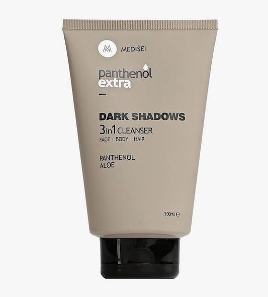 Panthenol Extra Men Promo Path of Shadow με Dark Shadows 3in1 Cleanser Ανδρικό Σαμπουάν-Αφρόλουτρο, 200ml & Dark Shadows Eau De Toilette Ανδρικό Άρωμα, 50ml, 1σετ