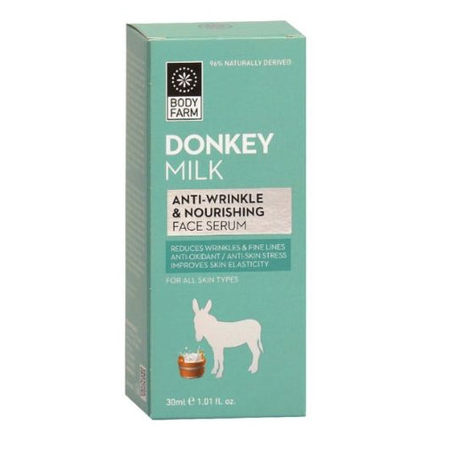 Bodyfarm Donkey Milk Anti-Wrinkle & Nourishing Face Serum 30ml (Αντιρυτιδικός & Θρεπτικός Ορός Προσώπου με Γάλα Γαϊδούρας)