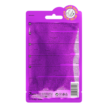 7DAYS Active Thursday Sheet Mask 28g 