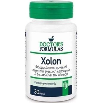 Doctor's Formulas Xolon Φόρμουλα που Συντελεί στην Υγιή Εντερική Λειτουργία 30 Δισκία
