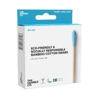 The Humble Co. Natural Cotton Swabs Blue Μπατονέτες από Μπαμπού & Βαμβάκι Μπλε Χρώμα, 100 τεμάχια