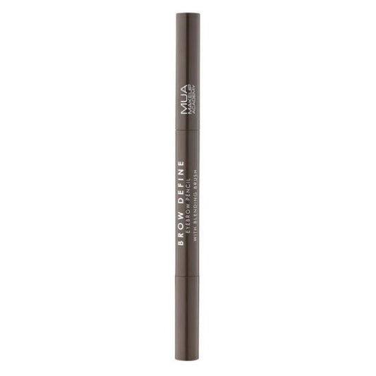 MUA BROW PENCIL & BLENDING BRUSH DARK BROWN