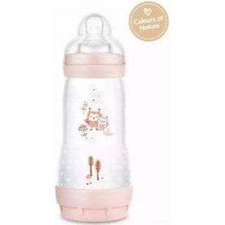 Пластмасово шише Mam Easy Start Anti-Colic Forest Against Colic със силиконов биберон 320 мл за 4+ месеца 