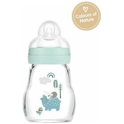 Mam Glass Bottle Feel Good Forest with Silicone Nipple 170ml for 0+ months 