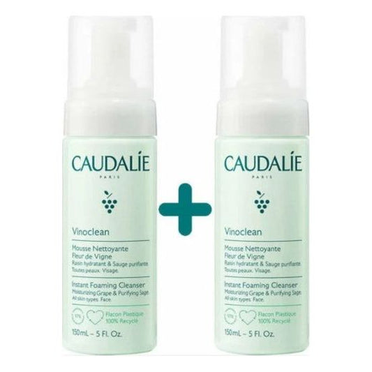 Caudalie Vinoclean Instant Foaming Cleanser 2x150ml