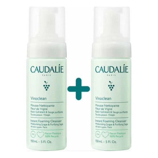 Caudalie Vinoclean Незабавно почистваща пяна 2x150ml