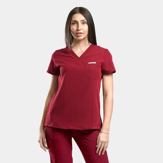 Scrub Μπλούζα - Μπορντό - S