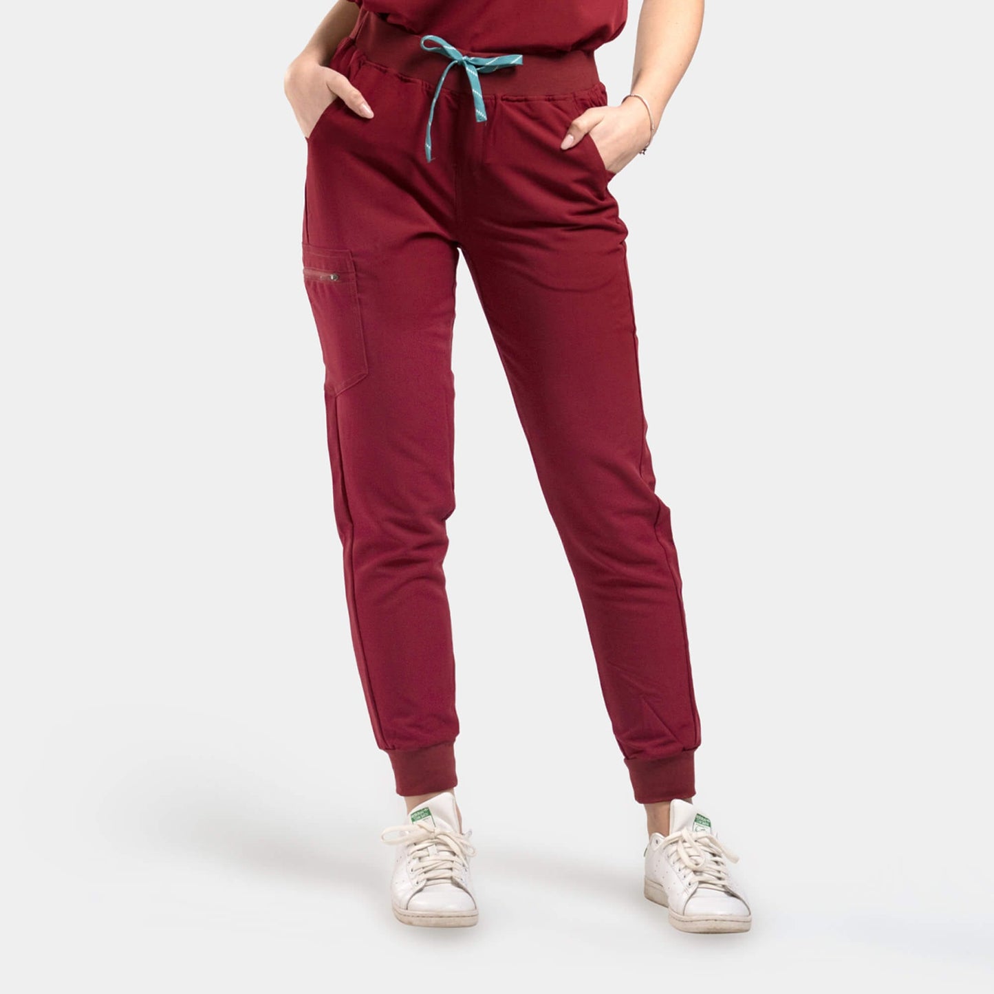 Scrub Παντελόνι - Μπορντό - XS