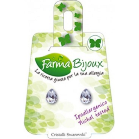 FARMA BIJOUX Σκουλαρίκια Υποαλλεργικά με κρύσταλλο Swarovski® , σχήμα σταγόνα, χρώμα Paradise