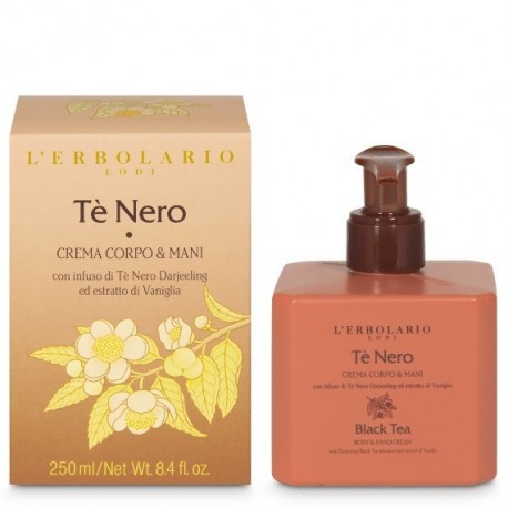 L'Erbolario Te Nero Black Tea Body & Hand Cream 250ml