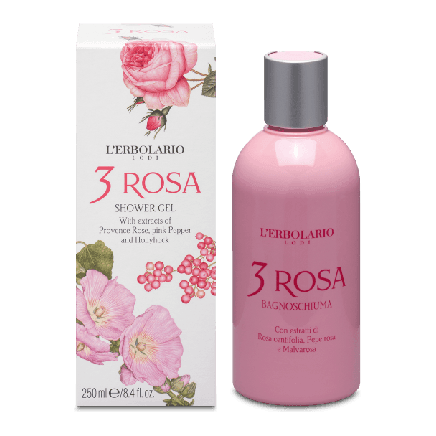 L’Erbolario 3 Rosa Bagnoschiuma Αφρόλουτρο 250ml
