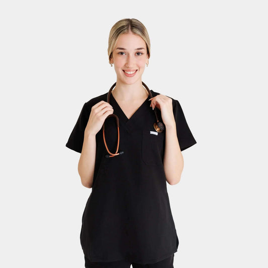 Scrub Μπλούζα - Μαύρο - M