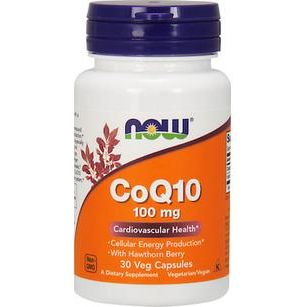 Now Foods CoQ10 100mg with Hawthorn Berry 30 φυτικές κάψουλες