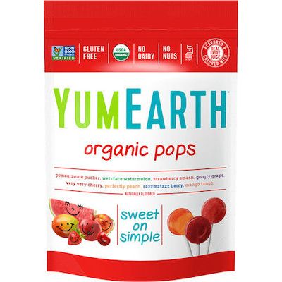 YumEarth Γλειφιτζούρια Organic Pops με Γεύση Φρούτα 85gr 14τμχ