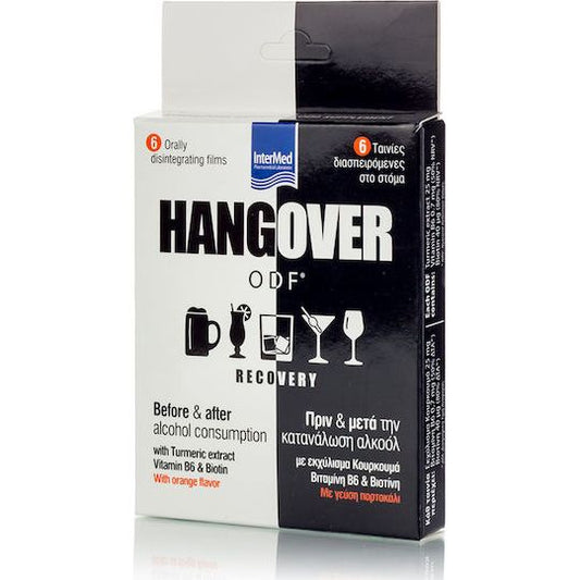 InterMed Hangover Recovery Ειδικό Συμπλήρωμα Διατροφής 6 υπογλώσσια δισκία Πορτοκάλι
