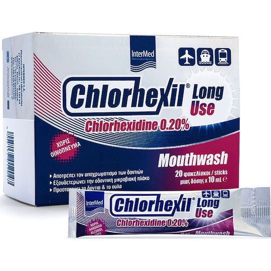 InterMed Chlorehexil 0.20% Long Use Mouthwash Στοματικό Διάλυμα κατά της Πλάκας 200ml