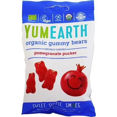 YumEarth Organic Gummy Bears με Γεύση Ρόδι 50gr