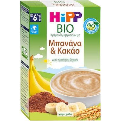 Hipp Βρεφική Κρέμα Μπανάνα & Κακάο 6m+ 200gr