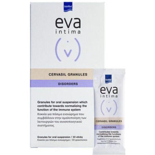 InterMed Eva Intima Cervasil Granules Disorders Συμπλήρωμα για την Ενίσχυση του Ανοσοποιητικού 30 φακελίσκοι