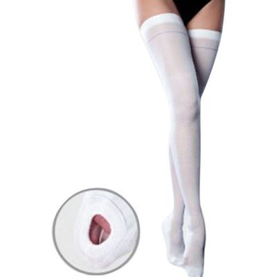 Anatomic Help Compression Thigh High Stockings White