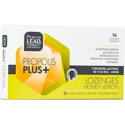 Pharmalead Propolis Plus+ Καραμέλες για Παιδιά χωρίς Γλουτένη Μέλι & Λεμόνι 16τμχ