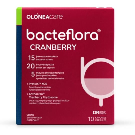 Olonea BacteFlora FEM High concentration combination of broad spectrum Probiotics &amp; Prebiotic, 10 vcaps 