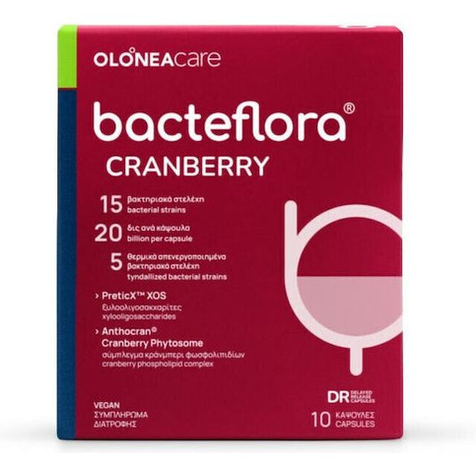 Olonea BacteFlora FEM High concentration combination of broad spectrum Probiotics &amp; Prebiotic, 10 vcaps 