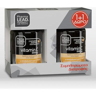 Pharmalead Βιταμίνη C για Ενίσχυση του Ανοσοποιητικού & Αντιοξειδωτικό 1000mg 2 x 30 κάψουλες