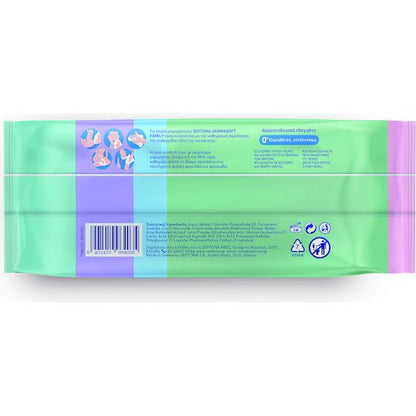 Septona Dermasoft Chamomile Μωρομάντηλα χωρίς Οινόπνευμα & Parabens 100τμχ