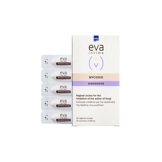 InterMed Eva Intima Mycosis Disorders Κολπικά Υπόθετα με Αντιμικροβιακή Δράση με Χαμομήλι