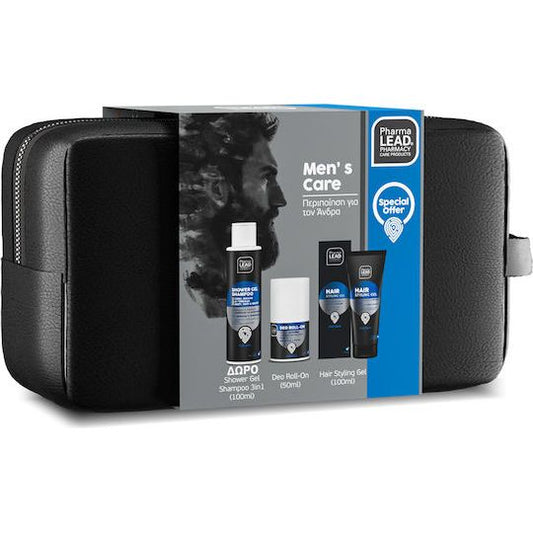 Pharmalead Men’s Care Σετ Περιποίησης για Ενυδάτωση, Καθαρισμό Σώματος & Λάμψη 4τμχ